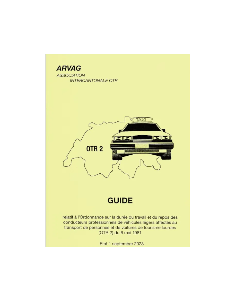Manuel OTR 2 - Permis taxi